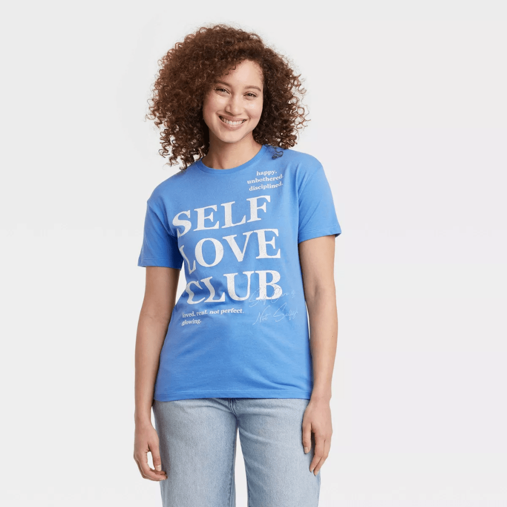 Women's Self Love Club Short Sleeve Graphic T-Shirt